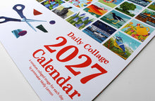 Load image into Gallery viewer, 2027 Daily Collage Calendar with colorful collage images on a white background