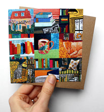 Load image into Gallery viewer, WHOLESALE LISTING Book Lover Collages Greetings Card RRP £3