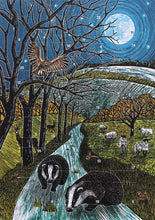 Load image into Gallery viewer, Moonlight Advent Calendar Greetings Card