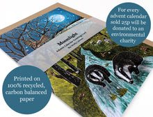Load image into Gallery viewer, WHOLESALE LISTING Moonlight Advent Calendar Greetings Card RRP £7.50