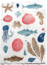 Load image into Gallery viewer, Ocean Composition II 2024 on Handmade Paper