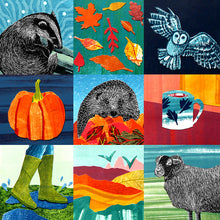 Load image into Gallery viewer, WHOLESALE LISTING October Collages Greetings Card RRP £3