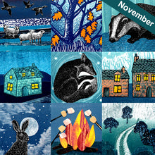 Load image into Gallery viewer, x12 Monthly Collages Card Pack