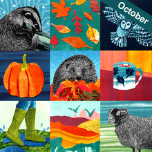 Load image into Gallery viewer, x12 Monthly Collages Card Pack