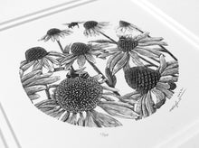 Load image into Gallery viewer, Bees and Echinacea II 2022
