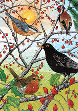 Load image into Gallery viewer, British Birds Advent Calendar Greetings Card