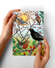 Load image into Gallery viewer, British Birds Advent Calendar Greetings Card