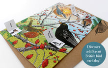 Load image into Gallery viewer, WHOLESALE LISTING British Birds Advent Calendar Greetings Card RRP £7.50