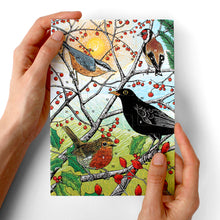 Load image into Gallery viewer, Advent Calendar Card British Birds by Printmaker Molly Lemon for Nature Lovers