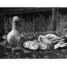 Load image into Gallery viewer, Molly Lemon Wood Engraving Geese