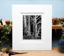 Load image into Gallery viewer, Molly Lemon Wood Engraving Snowdrops
