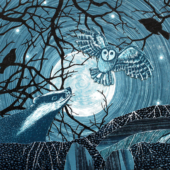 Badger and Owl Card