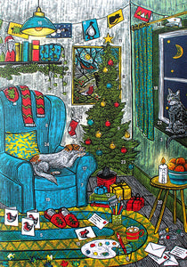 WHOLESALE LISTING Cosy Christmas Advent Calendar Greetings Card RRP £7.50