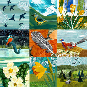 WHOLESALE LISTING February Collages Greetings Card RRP £3