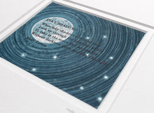 Load image into Gallery viewer, Letterpress Inky Shadows Poem on Moon 2023
