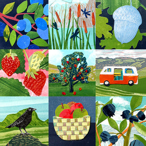 WHOLESALE LISTING August Collages Greetings Card RRP £3