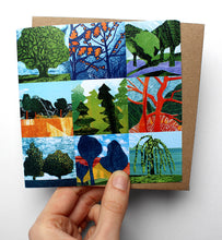 Load image into Gallery viewer, WHOLESALE LISTING Tree Collages Greetings Card RRP £3

