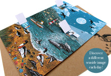 Load image into Gallery viewer, Advent Calendar Card Seaside by Printmaker Molly Lemon Ocean Lovers
