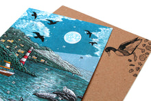 Load image into Gallery viewer, Advent Calendar Card Seaside by Printmaker Molly Lemon for Bird Lovers
