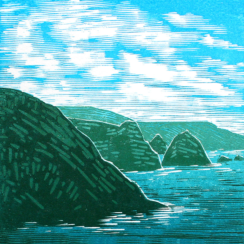 WHOLESALE LISTING Tintagel Study II Greetings Card RRP £3