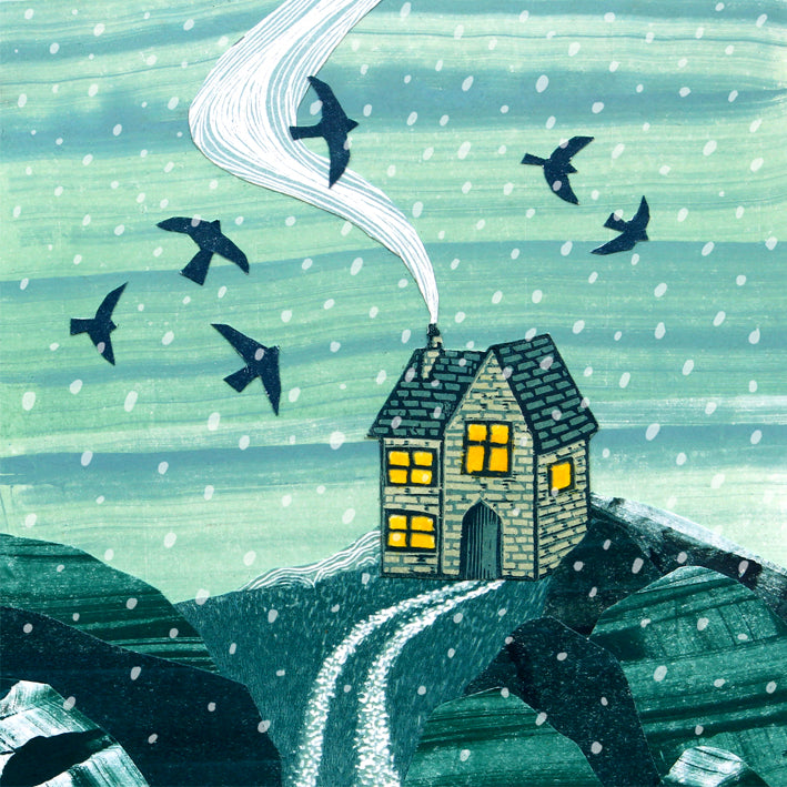 WHOLESALE LISTING The First Snowfall Greetings Card RRP £3