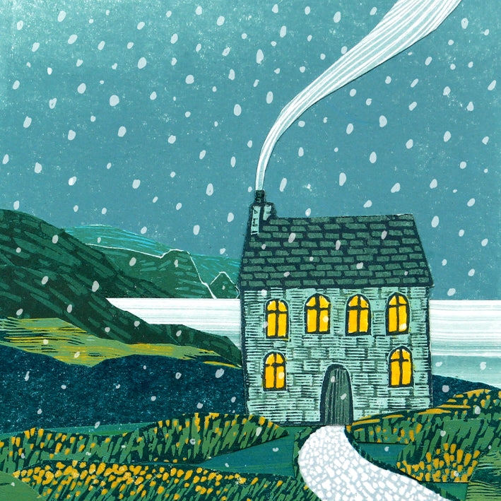 WHOLESALE LISTING Snow by the Sea Greetings Card RRP £3