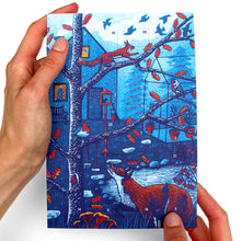 Load image into Gallery viewer, WHOLESALE LISTING Winter Garden Advent Calendar Greetings Card RRP £7.80
