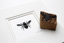 Load image into Gallery viewer, Molly Lemon Wood Engraving Bee
