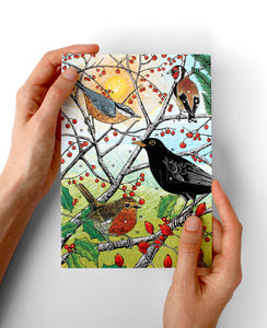 WHOLESALE LISTING British Birds Advent Calendar Greetings Card RRP £7.50