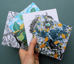 Bird Collage Card Pack