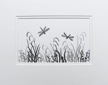 Load image into Gallery viewer, Molly Lemon Wood Engraving Dragonflies
