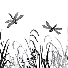 Load image into Gallery viewer, Molly Lemon Wood Engraving Dragonflies
