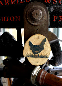 Hen Wood Engraving Molly Lemon