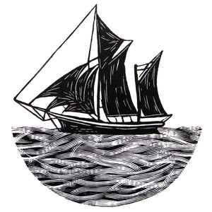 Molly Lemon Wood Engraving Boat