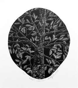 Molly Lemon Wood Engraving Tree