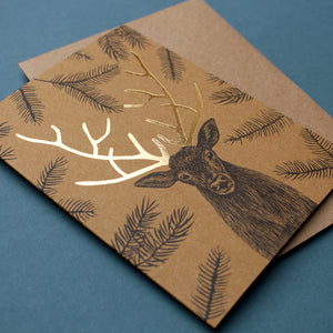 x4 Foiled Stag Cards