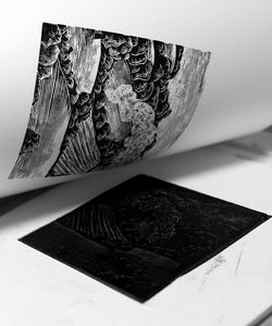 Uley Study With Bonfire (black and white) 2022